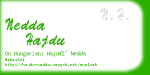 nedda hajdu business card